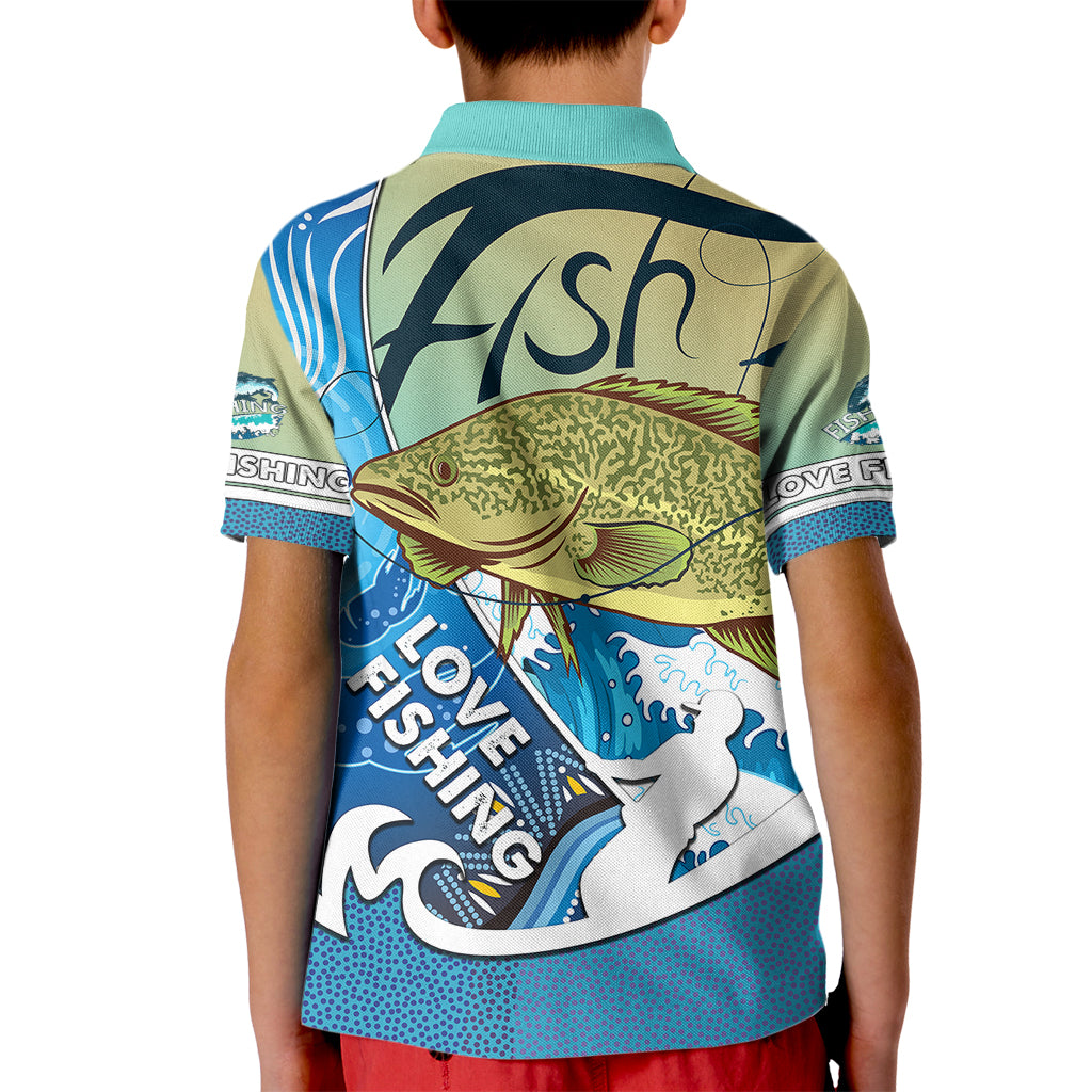 australia-fishing-kid-polo-shirt-love-fishing-murray-cod-in-aboriginal-art-patterns