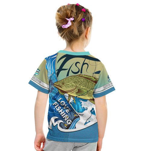 australia-fishing-kid-t-shirt-love-fishing-murray-cod-in-aboriginal-art-patterns