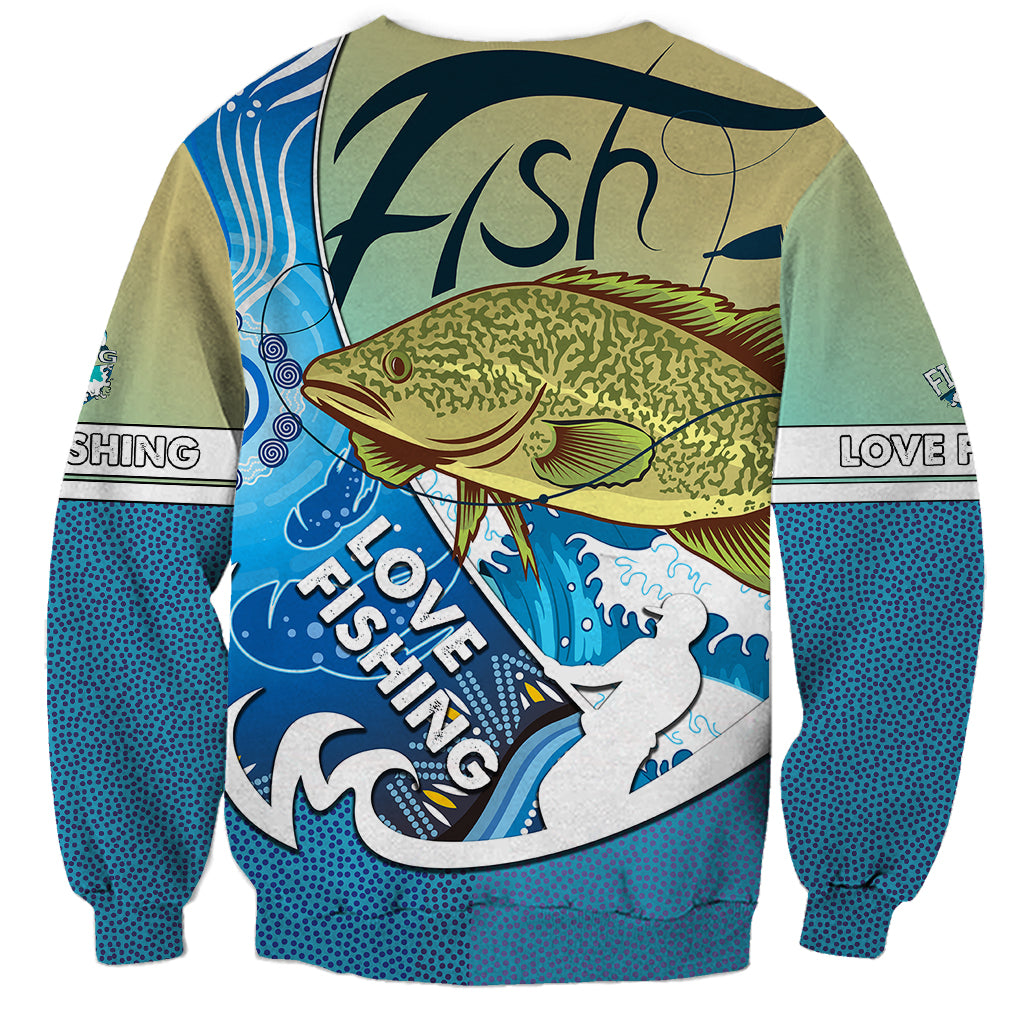 australia-fishing-sweatshirt-love-fishing-murray-cod-in-aboriginal-art-patterns