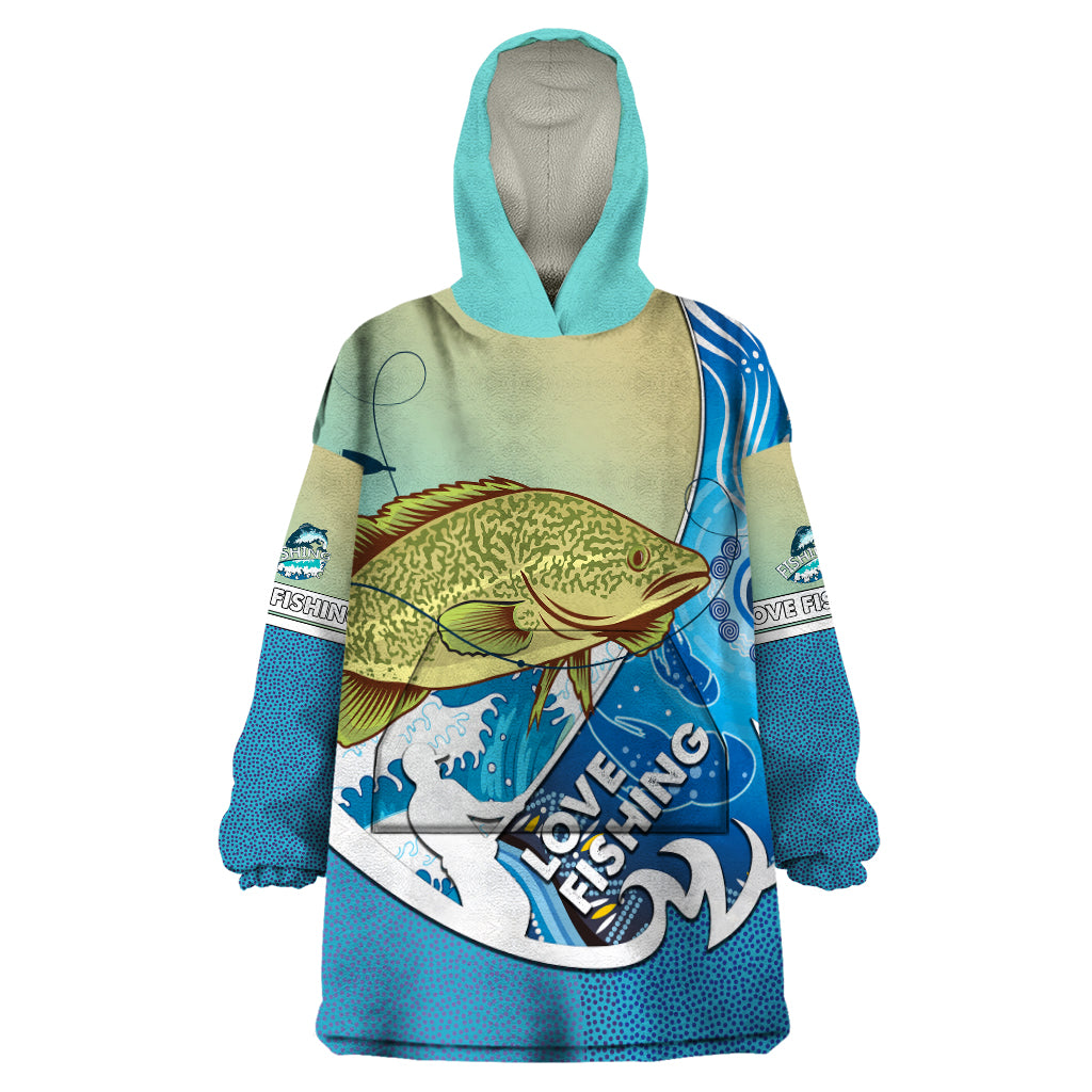 australia-fishing-wearable-blanket-hoodie-love-fishing-murray-cod-in-aboriginal-art-patterns