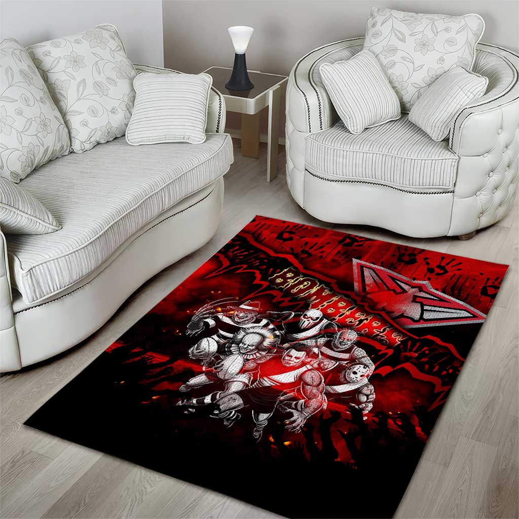Step Into Horror Domain Bombers Football Area Rug Halloween Horror Movie Characters - Aussie Hoodie
