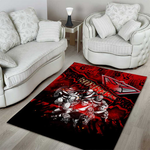 Step Into Horror Domain Bombers Football Area Rug Halloween Horror Movie Characters - Aussie Hoodie