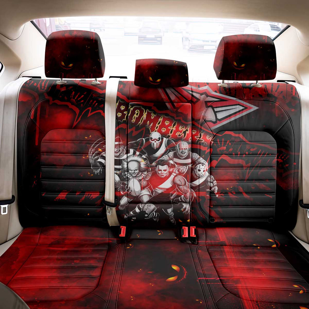 Step Into Horror Domain Bombers Football Back Car Seat Cover Halloween Horror Movie Characters - Aussie Hoodie