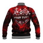 Step Into Horror Domain Bombers Football Baseball Jacket Halloween Horror Movie Characters - Aussie Hoodie