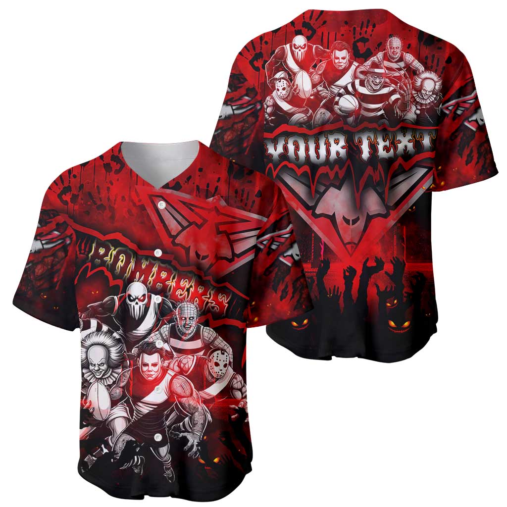 Step Into Horror Domain Bombers Football Baseball Jersey Halloween Horror Movie Characters - Aussie Hoodie