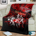 Step Into Horror Domain Bombers Football Blanket Halloween Horror Movie Characters - Aussie Hoodie