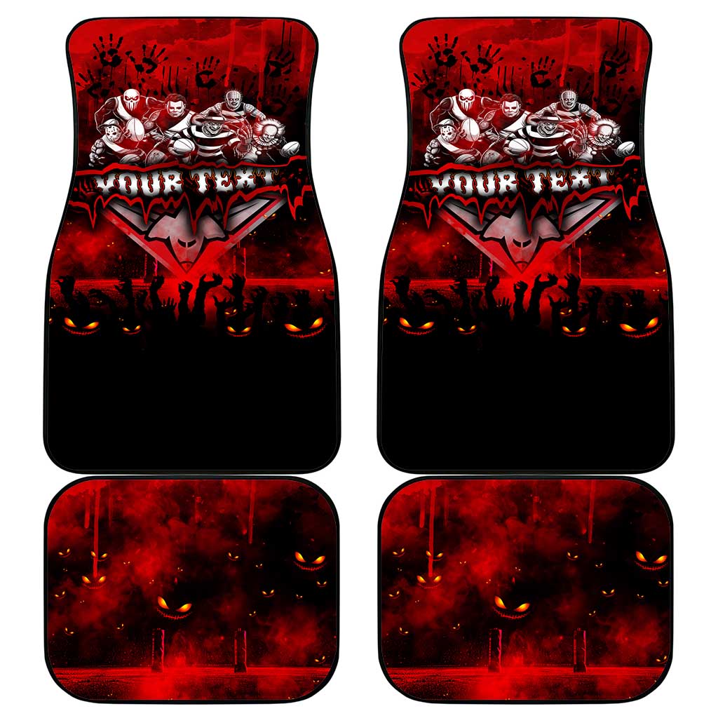 Step Into Horror Domain Bombers Football Car Mats Halloween Horror Movie Characters - Aussie Hoodie