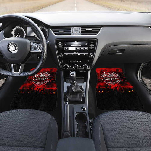 Step Into Horror Domain Bombers Football Car Mats Halloween Horror Movie Characters - Aussie Hoodie