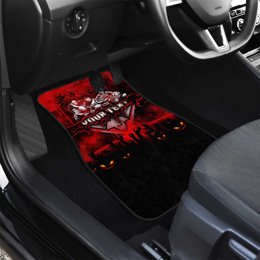 Step Into Horror Domain Bombers Football Car Mats Halloween Horror Movie Characters - Aussie Hoodie