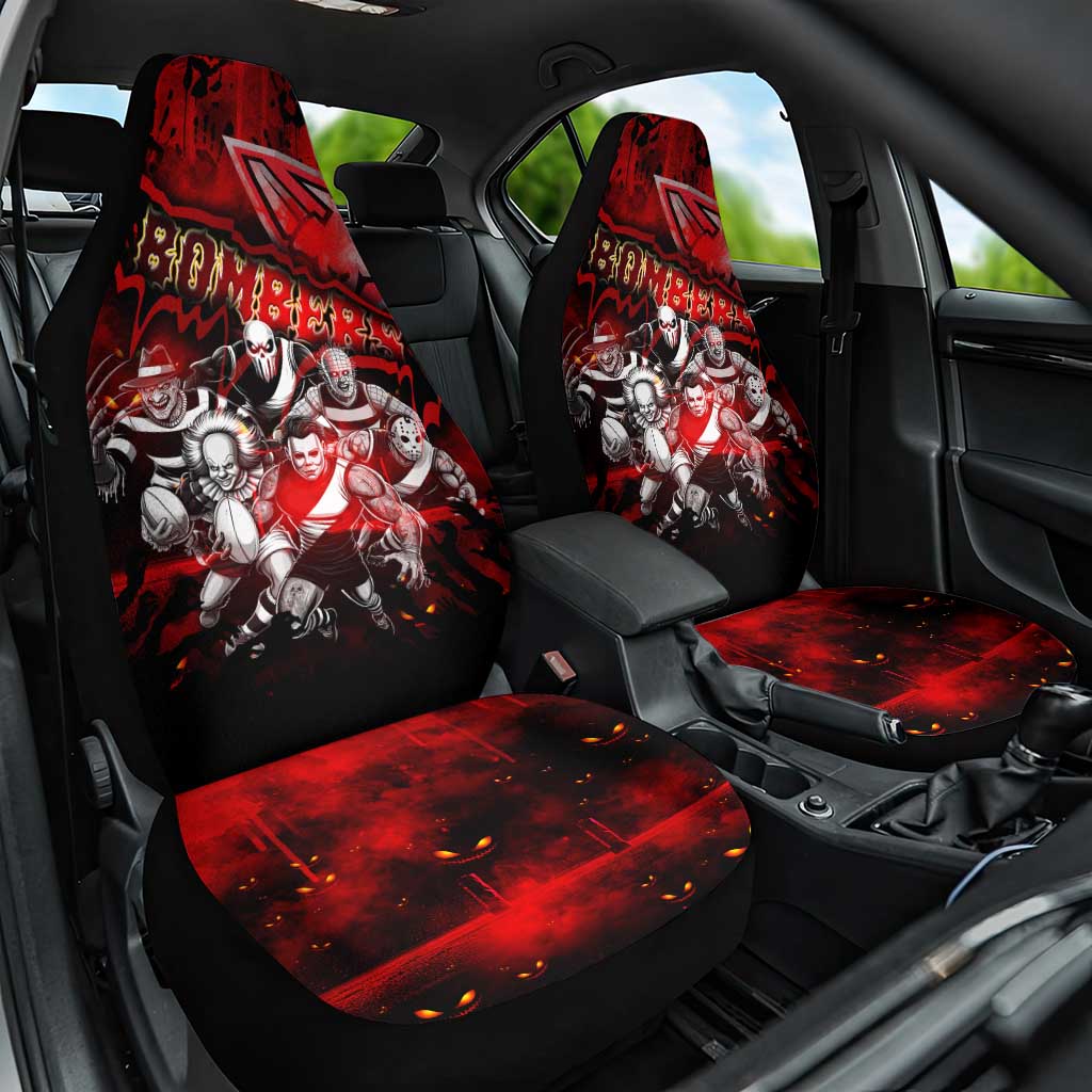 Step Into Horror Domain Bombers Football Car Seat Cover Halloween Horror Movie Characters - Aussie Hoodie