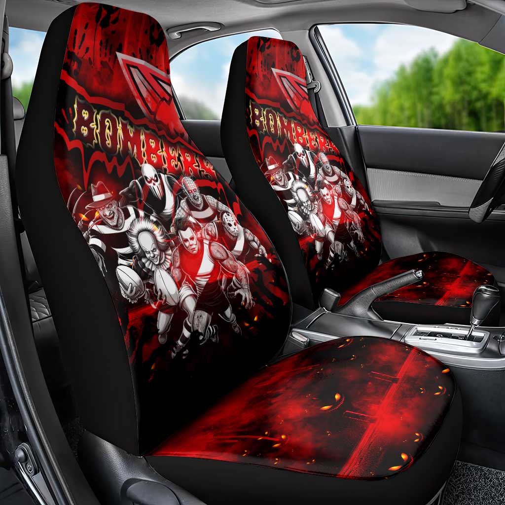 Step Into Horror Domain Bombers Football Car Seat Cover Halloween Horror Movie Characters - Aussie Hoodie