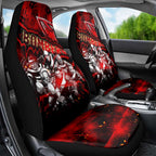 Step Into Horror Domain Bombers Football Car Seat Cover Halloween Horror Movie Characters - Aussie Hoodie