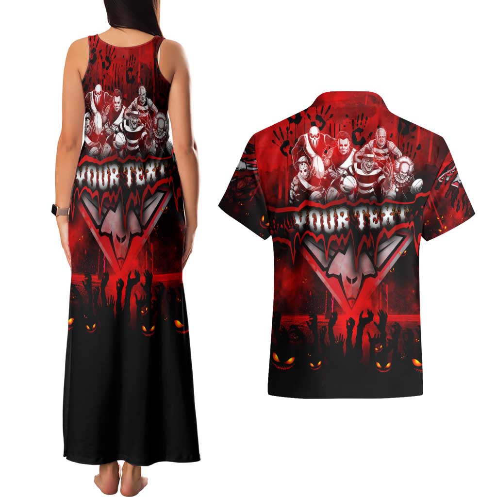 Step Into Horror Domain Bombers Football Couples Matching Tank Maxi Dress and Hawaiian Shirt Halloween Horror Movie Characters - Aussie Hoodie