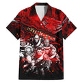 Step Into Horror Domain Bombers Football Family Matching Mermaid Dress and Hawaiian Shirt Halloween Horror Movie Characters - Aussie Hoodie