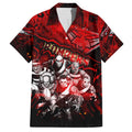 Step Into Horror Domain Bombers Football Family Matching Short Sleeve Bodycon Dress and Hawaiian Shirt Halloween Horror Movie Characters - Aussie Hoodie