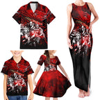 Step Into Horror Domain Bombers Football Family Matching Tank Maxi Dress and Hawaiian Shirt Halloween Horror Movie Characters - Aussie Hoodie