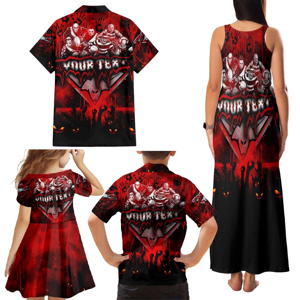Step Into Horror Domain Bombers Football Family Matching Tank Maxi Dress and Hawaiian Shirt Halloween Horror Movie Characters - Aussie Hoodie