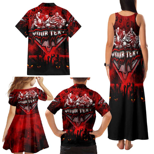 Step Into Horror Domain Bombers Football Family Matching Tank Maxi Dress and Hawaiian Shirt Halloween Horror Movie Characters - Aussie Hoodie