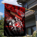 Step Into Horror Domain Bombers Football Garden Flag Halloween Horror Movie Characters - Aussie Hoodie