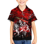 Step Into Horror Domain Bombers Football Hawaiian Shirt Halloween Horror Movie Characters - Aussie Hoodie