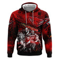 Step Into Horror Domain Bombers Football Hoodie Halloween Horror Movie Characters - Aussie Hoodie
