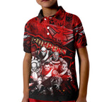 Step Into Horror Domain Bombers Football Kid Polo Shirt Halloween Horror Movie Characters - Aussie Hoodie