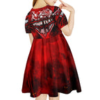 Step Into Horror Domain Bombers Football Kid Short Sleeve Dress Halloween Horror Movie Characters - Aussie Hoodie