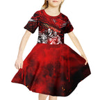 Step Into Horror Domain Bombers Football Kid Short Sleeve Dress Halloween Horror Movie Characters - Aussie Hoodie