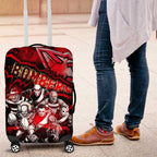 Step Into Horror Domain Bombers Football Luggage Cover Halloween Horror Movie Characters - Aussie Hoodie