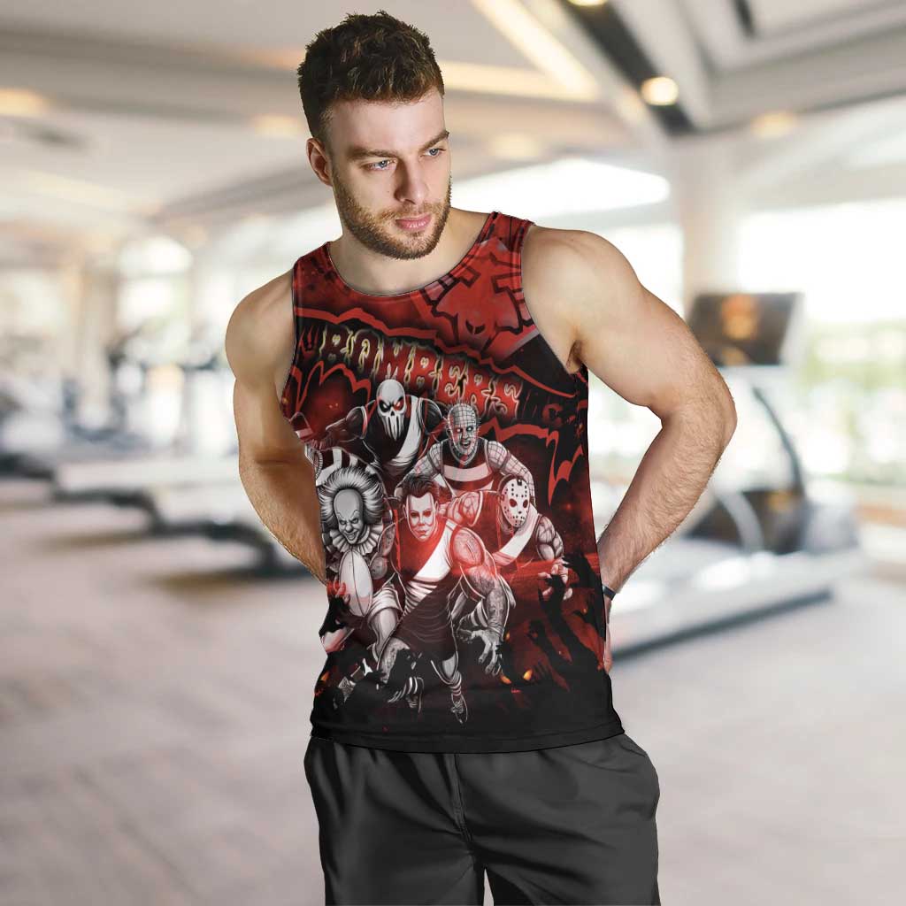 Step Into Horror Domain Bombers Football Men Tank Top Halloween Horror Movie Characters - Aussie Hoodie