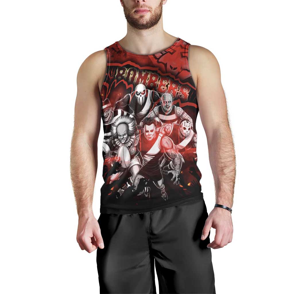 Step Into Horror Domain Bombers Football Men Tank Top Halloween Horror Movie Characters - Aussie Hoodie