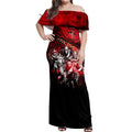 Step Into Horror Domain Bombers Football Off Shoulder Maxi Dress Halloween Horror Movie Characters - Aussie Hoodie