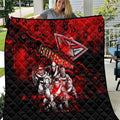 Step Into Horror Domain Bombers Football Quilt Halloween Horror Movie Characters - Aussie Hoodie