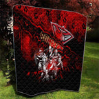 Step Into Horror Domain Bombers Football Quilt Halloween Horror Movie Characters - Aussie Hoodie