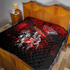 Step Into Horror Domain Bombers Football Quilt Halloween Horror Movie Characters - Aussie Hoodie