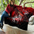 Step Into Horror Domain Bombers Football Quilt Halloween Horror Movie Characters - Aussie Hoodie