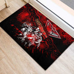 Step Into Horror Domain Bombers Football Rubber Doormat Halloween Horror Movie Characters - Aussie Hoodie