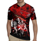 Step Into Horror Domain Bombers Football Rugby Jersey Halloween Horror Movie Characters - Aussie Hoodie