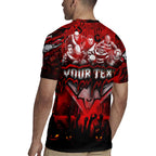 Step Into Horror Domain Bombers Football Rugby Jersey Halloween Horror Movie Characters - Aussie Hoodie