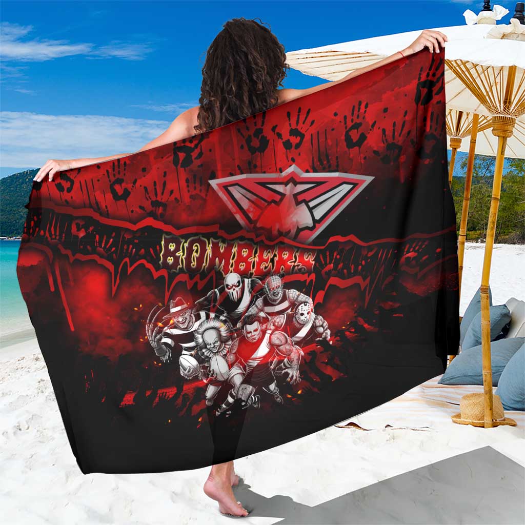 Step Into Horror Domain Bombers Football Sarong Halloween Horror Movie Characters - Aussie Hoodie