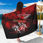 Step Into Horror Domain Bombers Football Sarong Halloween Horror Movie Characters - Aussie Hoodie