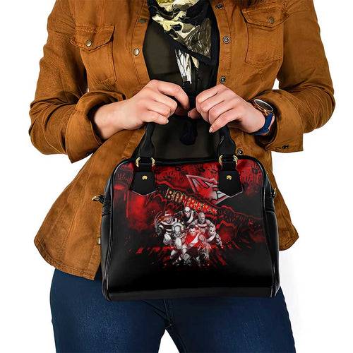 Step Into Horror Domain Bombers Football Shoulder Handbag Halloween Horror Movie Characters - Aussie Hoodie