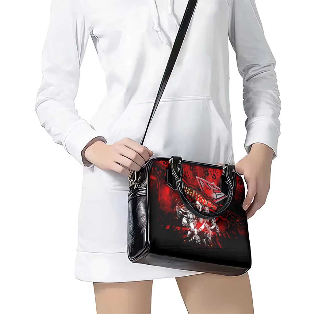 Step Into Horror Domain Bombers Football Shoulder Handbag Halloween Horror Movie Characters - Aussie Hoodie
