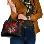 Step Into Horror Domain Bombers Football Shoulder Handbag Halloween Horror Movie Characters - Aussie Hoodie