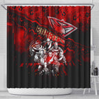 Step Into Horror Domain Bombers Football Shower Curtain Halloween Horror Movie Characters - Aussie Hoodie