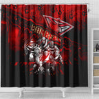 Step Into Horror Domain Bombers Football Shower Curtain Halloween Horror Movie Characters - Aussie Hoodie