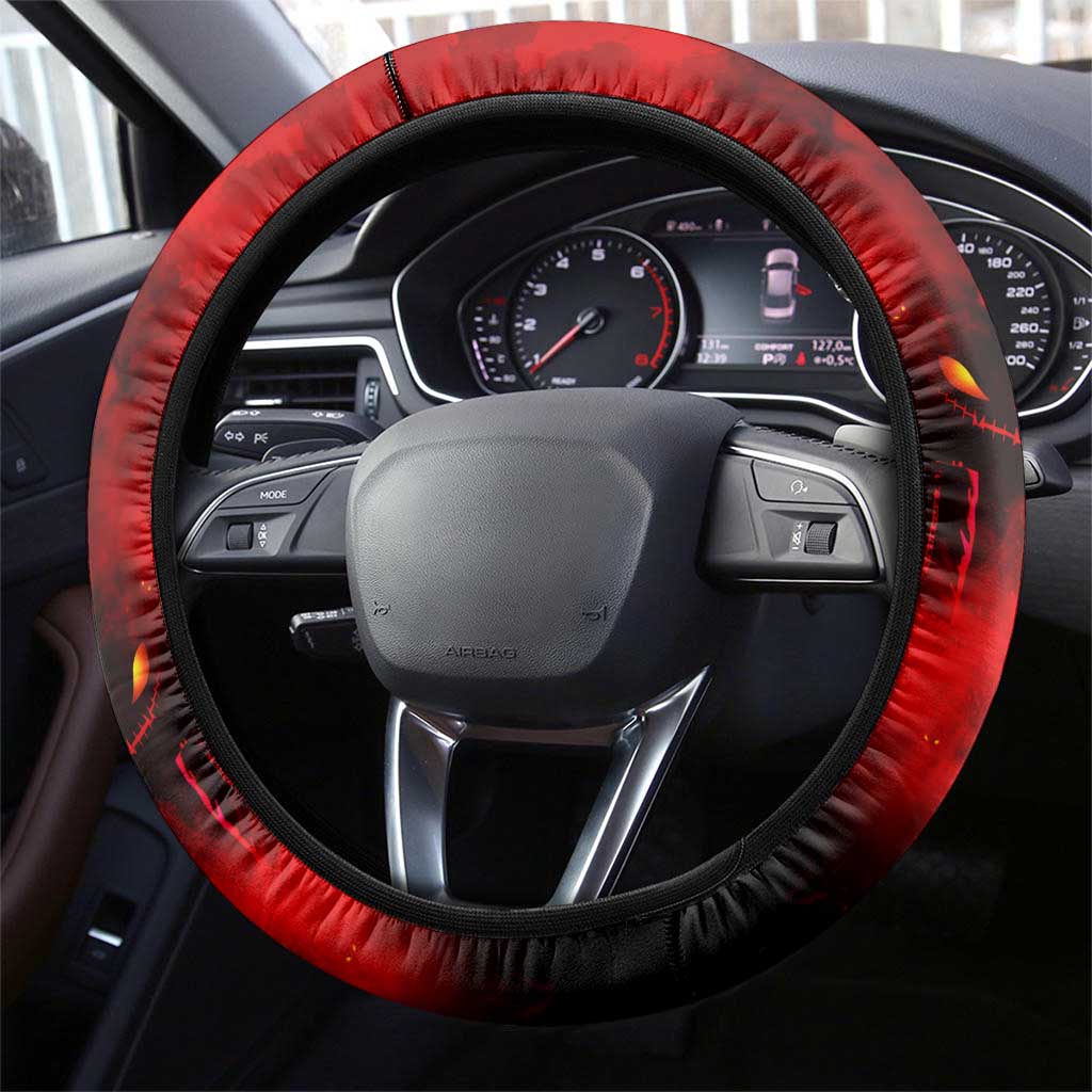 Step Into Horror Domain Bombers Football Steering Wheel Cover Halloween Horror Movie Characters - Aussie Hoodie