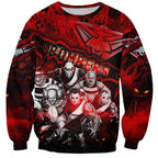 Step Into Horror Domain Bombers Football Sweatshirt Halloween Horror Movie Characters - Aussie Hoodie