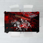 Step Into Horror Domain Bombers Football Tablecloth Halloween Horror Movie Characters - Aussie Hoodie