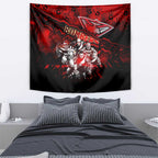 Step Into Horror Domain Bombers Football Tapestry Halloween Horror Movie Characters - Aussie Hoodie